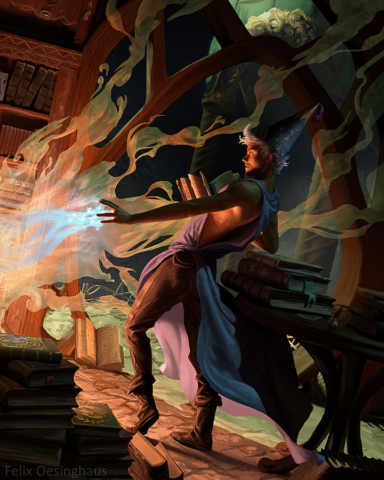 "Spellbook Apprentice", digital